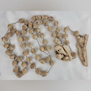 Antique large rosary.  Made in Italy